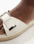 Фото #4 товара RAID Ruheen flat espadrille sandals in off white