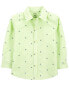 Фото #1 товара Рубашка для мальчиков Carter`s "Плотный хлопок" - ДетскаябельеДетскаябельеСвитерШкольная одеждаToddler Sailboat Button-Down Shirt