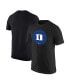 ფოტო #1 პროდუქტის Men's Black Duke Blue Devils Basketball Logo T-shirt