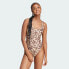 Фото #4 товара adidas women Essentials Animal Print U-Back Swimsuit