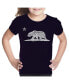 ფოტო #1 პროდუქტის Girls Word Art T-shirt - California Bear