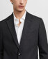 Фото #4 товара Men's Slim-Fit Check Wool Suit Blazer