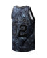 Фото #3 товара Men's Karl Malone Black Utah Jazz Hardwood Classics 1991/92 Tie-Dye Swingman Jersey