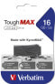 Verbatim ToughMAX - USB Drive 16 GB - Black - 16 GB - USB Type-A - 2.0 - Cap - 7 g - Black