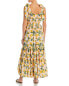 Capittana Womens Evita Lemon Vichy Dress Yellow size M/L