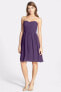 Фото #1 товара Donna Morgan Womens Sarah Strapless Ruched Chiffon Fit & Flare Dress Size 12