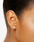 ფოტო #2 პროდუქტის Diamond Three Prong Stud Earrings (1 ct. t.w.) in 14k White Gold