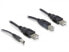 Фото #1 товара Delock Cableset 2x USB-A / DC + USB-B - 0.3 m - USB A - USB B - Black