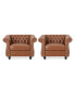 Фото #1 товара Silverdale Traditional Chesterfield Club Chairs Set, 2 Piece