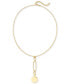Фото #1 товара On 34th gold-Tone Twisted Chain Y-Necklace, 17" + 2" extender, Created for Macy's