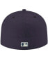Фото #5 товара Men's Navy Minnesota Twins Logo White 59FIFTY Fitted Hat