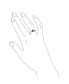 ფოტო #3 პროდუქტის BFF Sorority Sister Solitaire Blue Simulated Sapphire CZ Celtic Irish Friendship Promise Crown Heart Claddagh Ring For Women Teen .925 Sterling Silver