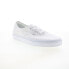 Фото #4 товара Vans Authentic VN000EE3W00 Mens White Canvas Lifestyle Sneakers Shoes