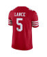 Men's Trey Lance Scarlet San Francisco 49ers Vapor F.U.S.E. Limited Jersey