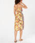 Фото #2 товара Miken 260681 Women's Floral Desert Tropic Printed Cover-Up Dress Size Medium