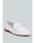 ფოტო #1 პროდუქტის Kita Braided Strap Detail Loafers In White