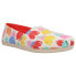 Фото #4 товара TOMS Alpargata Graphic Slip On Womens Multi, White Flats Casual 10016610T