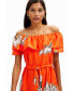 ფოტო #3 პროდუქტის Women's Daisy ruffle midi dress