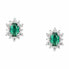 Silver stud earrings with zircons Tesori SAIW153