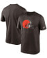 Фото #1 товара Men's Big and Tall Brown Cleveland Browns Logo Essential Legend Performance T-Shirt