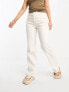 Фото #2 товара ASOS DESIGN Hourglass easy straight jeans in off white