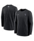 Men's Black Colorado Rockies Authentic Collection Logo Performance Long Sleeve T-shirt