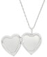 Фото #2 товара Macy's grandma Painted Heart Locket in Sterling Silver