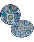 Фото #1 товара Certified Mosaic 2 Piece Melamine Platter Set