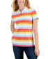 Фото #1 товара Women's Cotton Colorful Stripes Polo Shirt