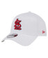 Фото #1 товара Men's White St. Louis Cardinals TC A-Frame 9FORTY Adjustable Hat