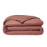 Duvet Cover heute essentiell - 140 x 200 cm - 1 Person - 100% Uni Cotton - Terrakotta