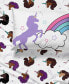 Afro Unicorn Unique, Divine, Magical Microfiber 4 Piece Sheet Set, Queen