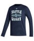 Фото #3 товара Men's Navy Seattle Kraken Reverse Retro 2.0 Fresh Playmaker Long Sleeve T-shirt