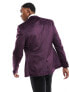 Фото #7 товара ASOS DESIGN skinny velvet blazer in plum