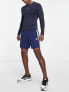 Фото #4 товара Шорты Adidas Training Essentials в морском цвете с тремя полосками