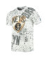 Men's White Brooklyn Nets Gold Foil Splatter Print T-shirt