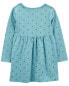 Toddler Heart Long-Sleeve Jersey Dress 3T