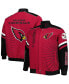 ფოტო #1 პროდუქტის Men's Cardinal Arizona Cardinals Extreme Redzone Full-Snap Varsity Jacket