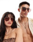 Фото #1 товара Ray-Ban aviator sunglasses in gold/red