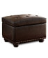 Фото #3 товара 24" Faux Leather 5th Avenue Storage Ottoman