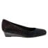 Фото #1 товара Trotters Lauren T1110-095 Womens Black Leather Slip On Loafer Flats Shoes 5