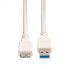 VALUE USB 3.0 Cable - A - Micro B - M/M 0.15m - 0.15 m - USB A - Micro-USB B - USB 3.2 Gen 1 (3.1 Gen 1) - White