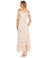 Women's Embellished 3D Appliquéd Gown