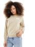 Levi's – Sweatshirt in Hellbraun mit kleinem Fledermaus-Logo