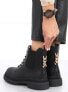 Фото #1 товара Ботинки CLUMSY BLACK Chain Lace-up