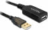 Delock 20m USB 2.0 - 20 m - Male/Female - Black