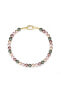 Shell Pearl Necklace with Gem-Encrusted Carabiner Lock (Small)