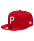 Men's Red Pittsburgh Pirates Logo 59FIFTY Fitted Hat