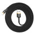 Wytrzymały elastyczny kabel przewód USB Iphone Lightning QC3.0 1.5A 2M czarno-złoty