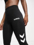 Фото #6 товара Hummel Legacy high waist leggings in black